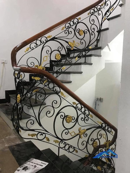 Lan Can Cầu Thang Sắt Mỹ Thuật 2 Thi công lan can sắt mỹ thuật tại Tp.HCM